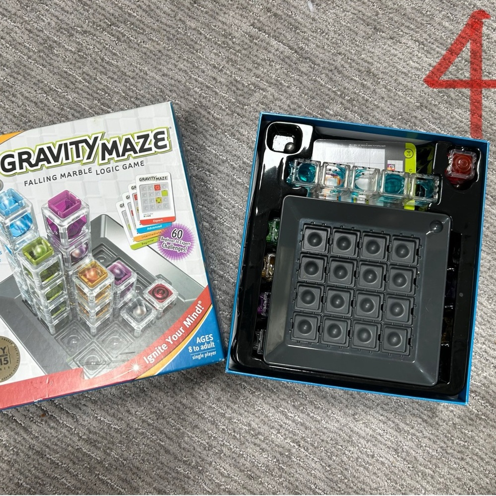 ThinkFun Gravity Maze Marble Run Logic Game - Multicolor